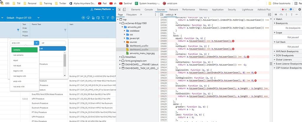 Javascript Error With ExcelFilter - Webix Forum
