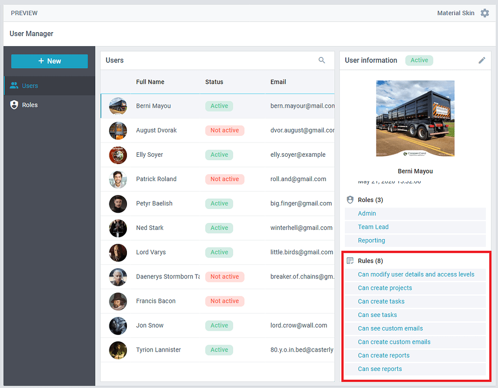 How to Hide or Remove the Rules Section in the Webix User Manager ...